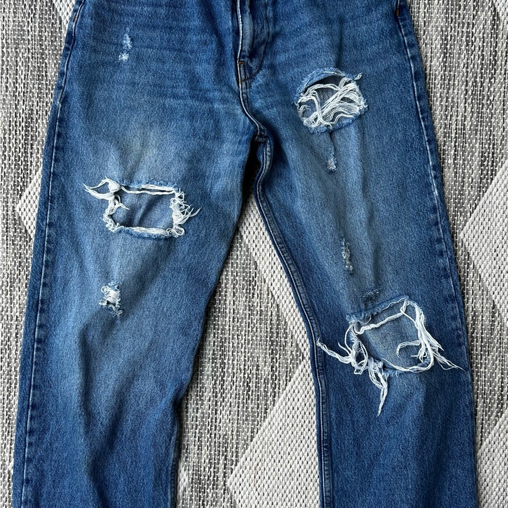 BDG Urban Outfitters High Rise Vintage Straight Ripped Jeans